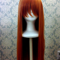 Long Orange Wig