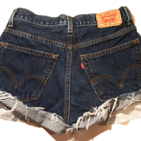 Levi's denim high waist shorts