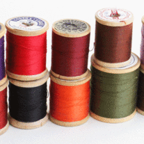 Wooden Thread Spools - Autumn Colors