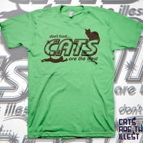 Cats Are The Illest (Men's Green)