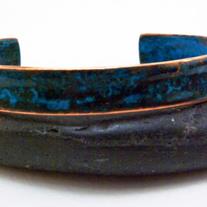 Repurposed Rustic Copper Cuff