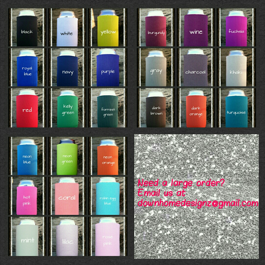 Team ♥ Glitter Koozie on Storenvy