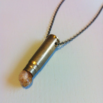 Citrine Bullet Necklace