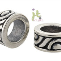 Pandora & Chamilia Style Sterling Silver European Rainbow Bali Bead