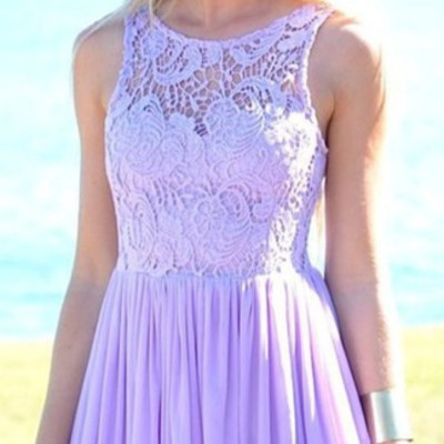 Lilac Mermaid Prom Dress