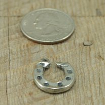 Horseshoe Pewter Charm