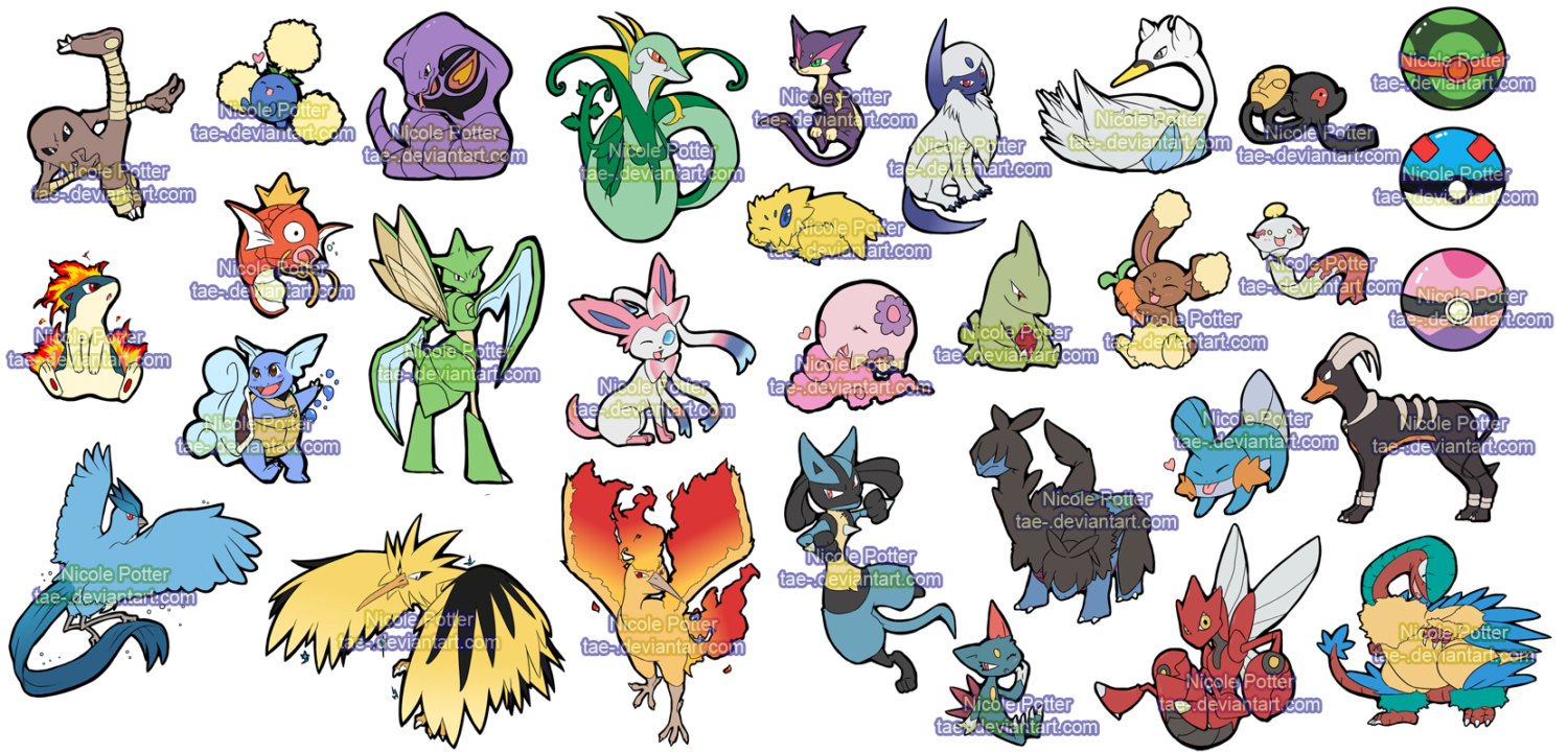 Pokemon Sticker Project (Batch 2) Single Stickers [1