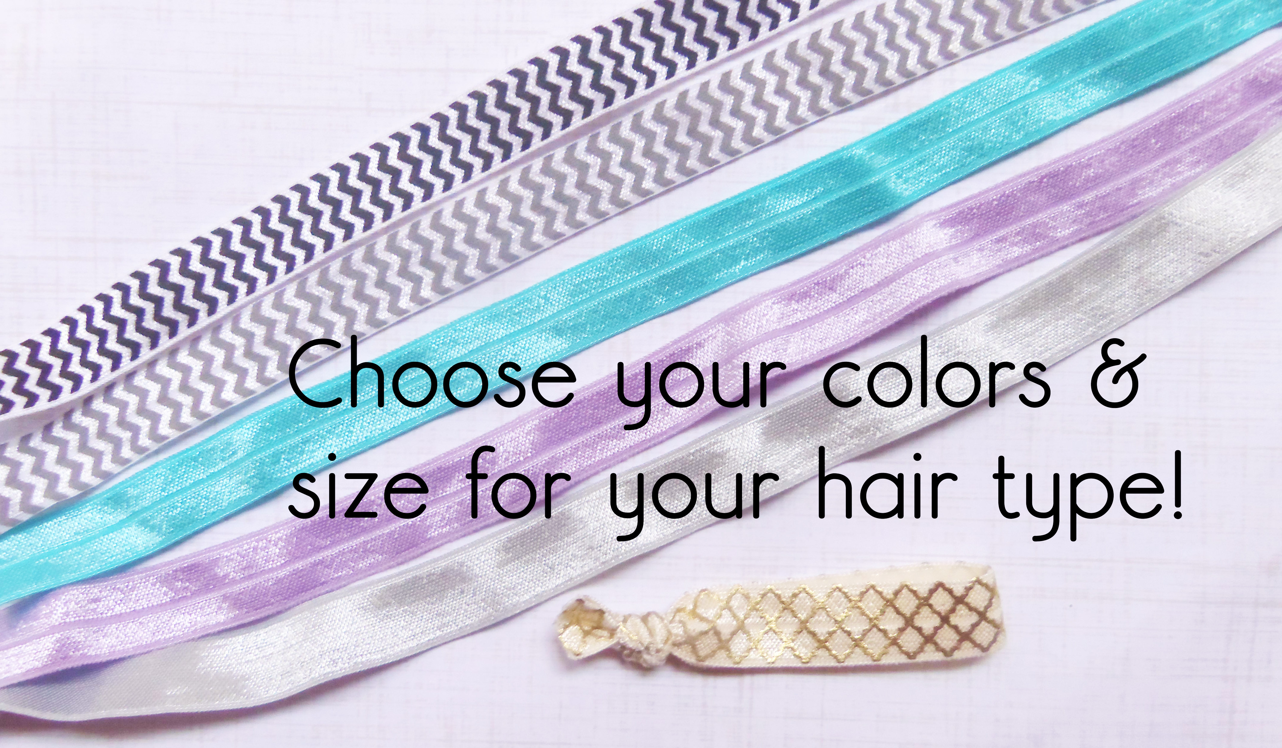 Hair Elastics Hair Ties Choose Your Own Styles Hair Type Size