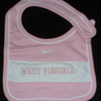 Pink West Virginia Nike Bib-12 Month