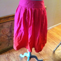 H&M Pink to Orange ombre high waisted skirt