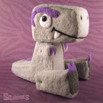 Ludwig the T-rex - Needle Felted Dinosaur Sculpture