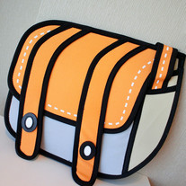 Sideway Anime Backpack ORANGE