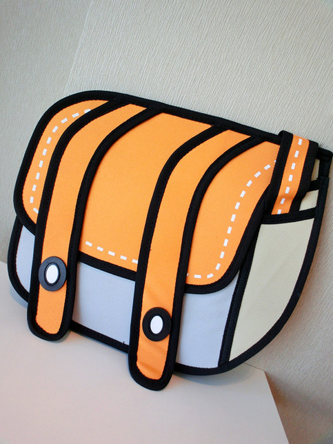 Sideway Anime Backpack ORANGE