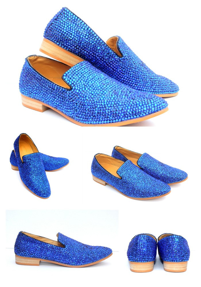 swarovski crystal mens shoes