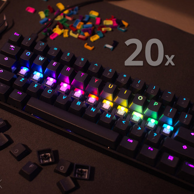 Led color changers 20 pack, for cherry mx keyboard