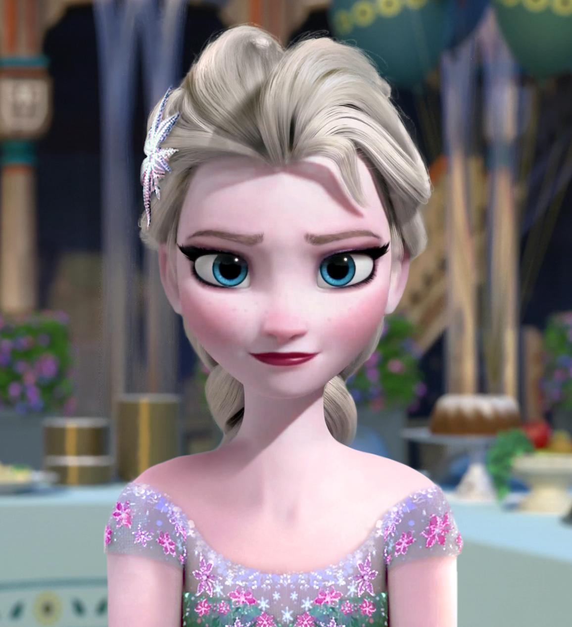 HP5 Frozen Fever Elsa larger flower for the hair · angelsecret