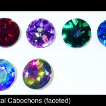 Round Crystal Cabochons (faceted) 27mm
