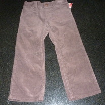 Brown Corduroy Pants-NEW-OshKosh Girl Size 3T