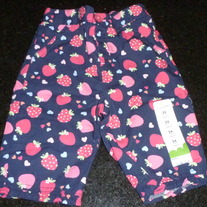 Navy Blue/Strawberry Capris-NEW-Jumping Beans Size 24 Months