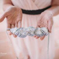 Blue leaf vine - headband or halo - 2013 bridal collection