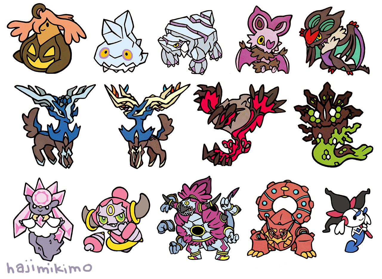 Nina Draws Gen 6 Pokemon Stickers gen 6 pokemon stickers