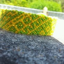 Neon Waves & Boxes Bracelet