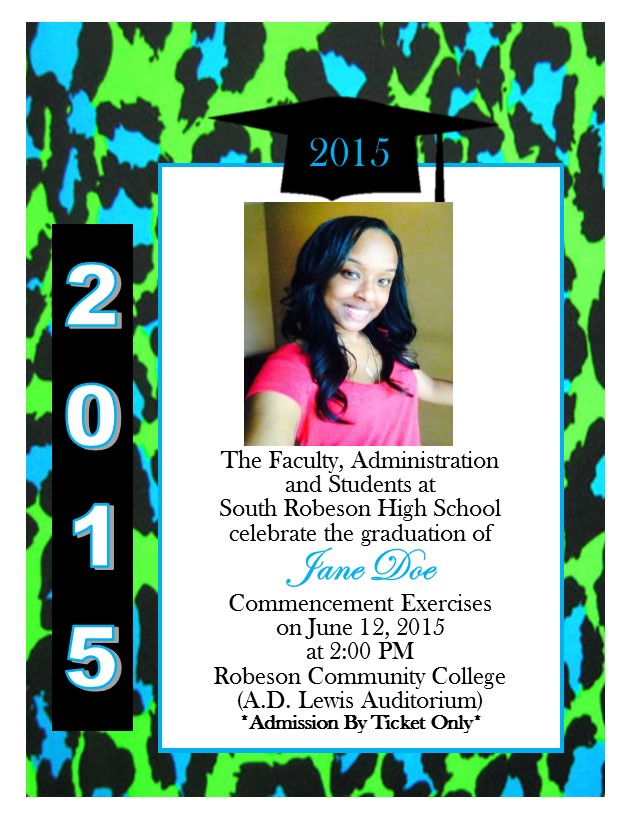 cheetah print graduation announcement 17 southern desktop