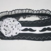 "I Mustache You a Question!" Bebe headband