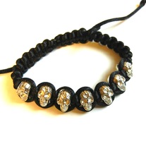 skull woven bracelet