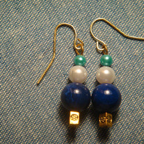 Blue, White & Aqua Earrings