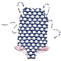 Lilo Tati Navy Elephant Parade Ruffled One Piece Swimsuit