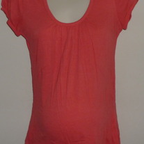 Coral Short Sleeve Shirt-Liz Lange Maternity Size Small  GS513