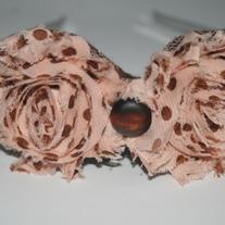 "Posh Peach" shabby sass headband