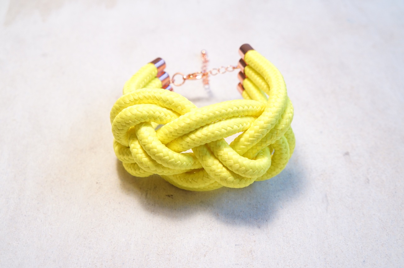 Neon Yellow Rope Bracelet on Storenvy