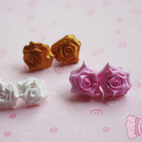 Rose earrings