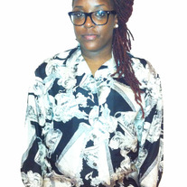Women's Black/White Silk Button Up Blouse