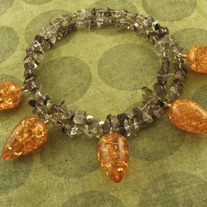 The 5 Princes in Amber Gemstone Necklace
