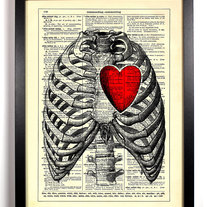 Image of My Heart Is All Yours, Vintage Dictionary Print, 8 x 10