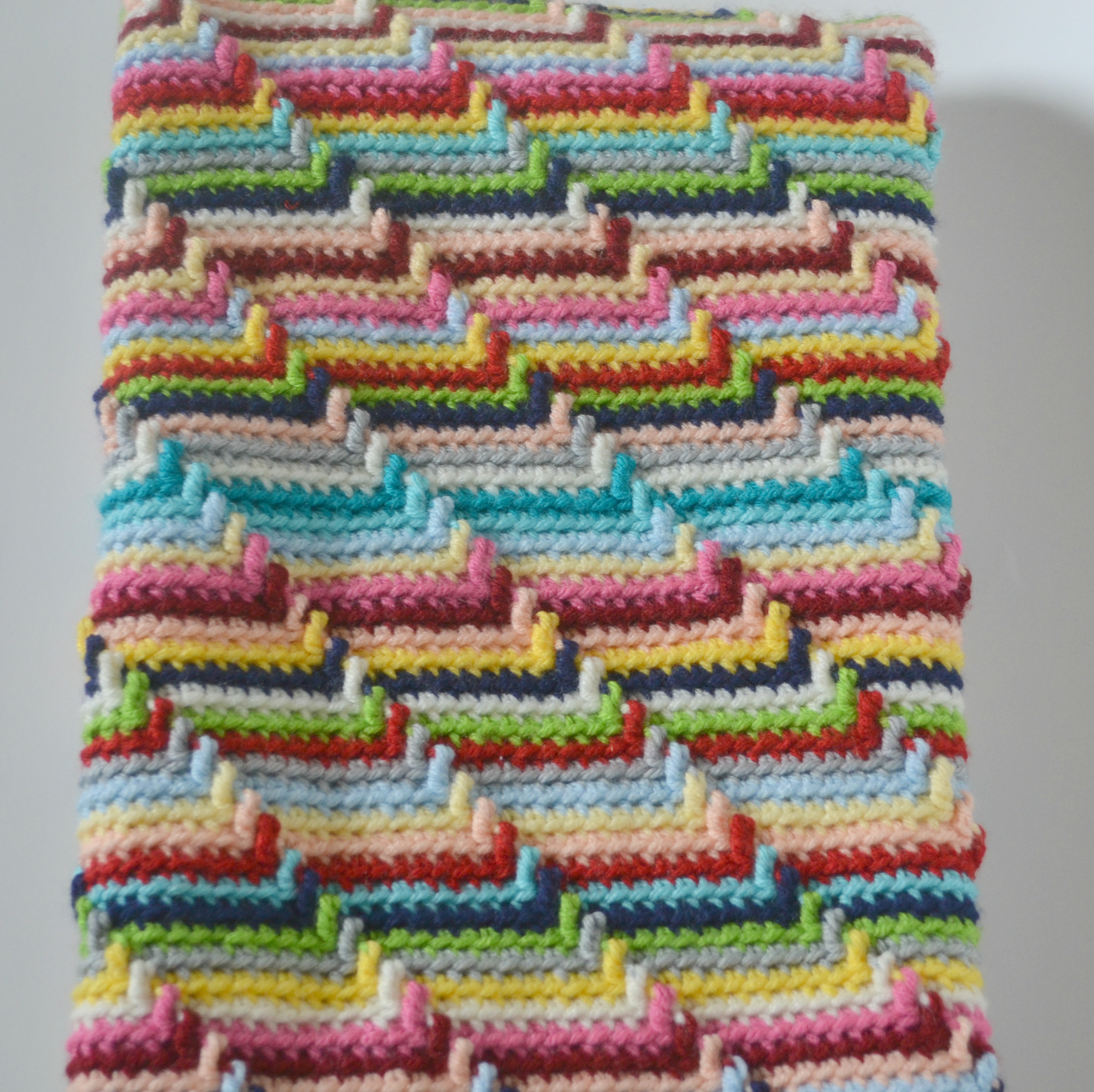 multi colored baby blanket on Storenvy