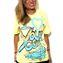 Lemon 'I <3 Your Gutz' Tee [blue]