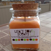 Dreamsicle Soy Candle Jar w/Cork Lid
