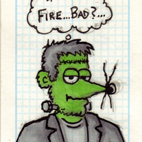 Sketch Card: Frankenweasel