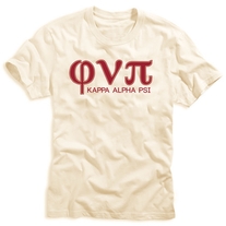 Ol' Skool Phi Nu Pi Felt Tee (Kreme)