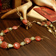 Watermelon Colors Necklace, Bracelet, and Earring Set - Thumbnail 1