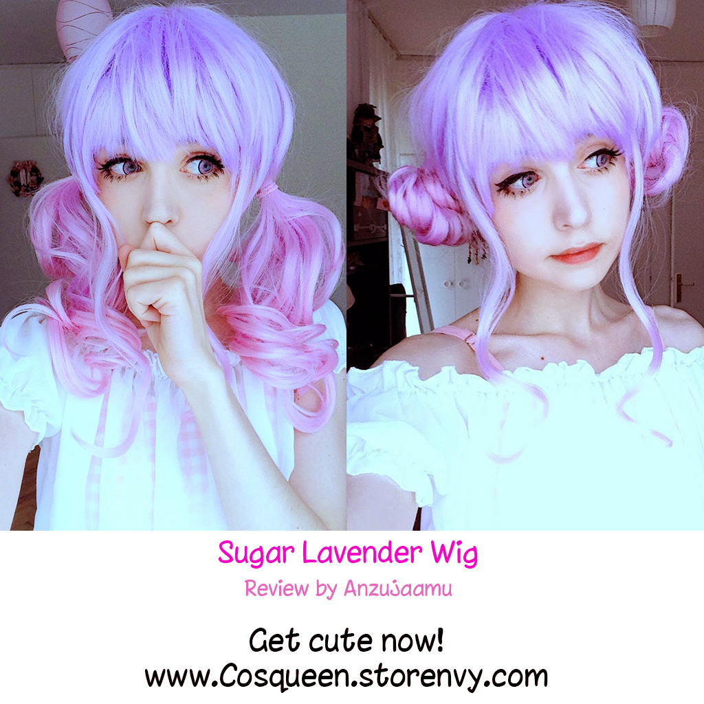 Kawaii Cute Pink Pastel Harajuku Curly Sugar Lavender Wig on Storenvy