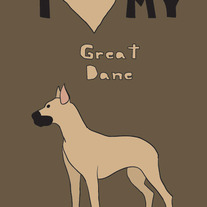 Great Dane, 5x7 print