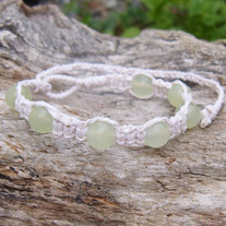 Macrame New Jade Bead Bracelet