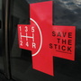 Save The Stick - Red Cross Sticker - 2 Pack