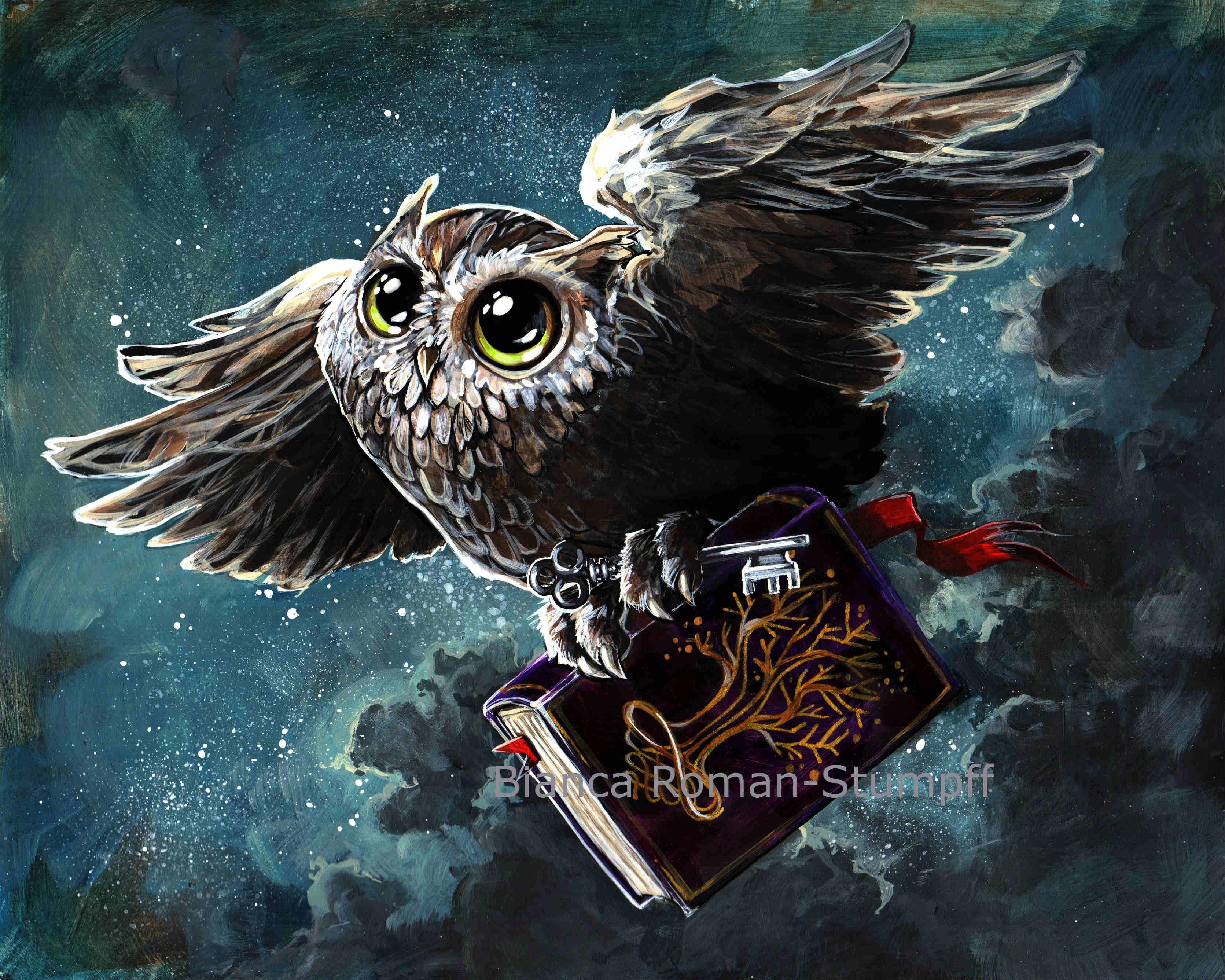 Knowledge Owl Print · Art of Bianca RomanStumpff · Online Store