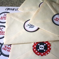 Printable Pirate Party Circle Labels